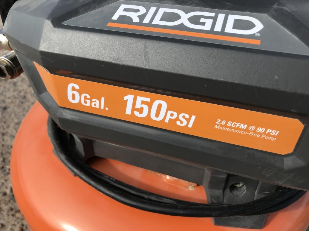 Rigid 150 PSI 6 GAL Air Compressor