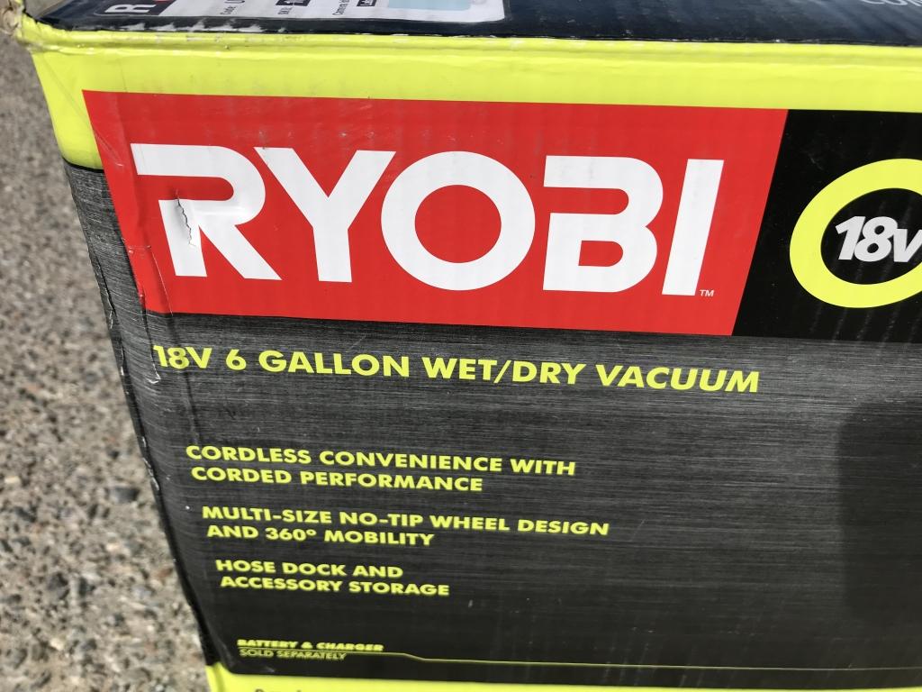 Ryobi 18V 6 GAL Wet / Dry Vacuum