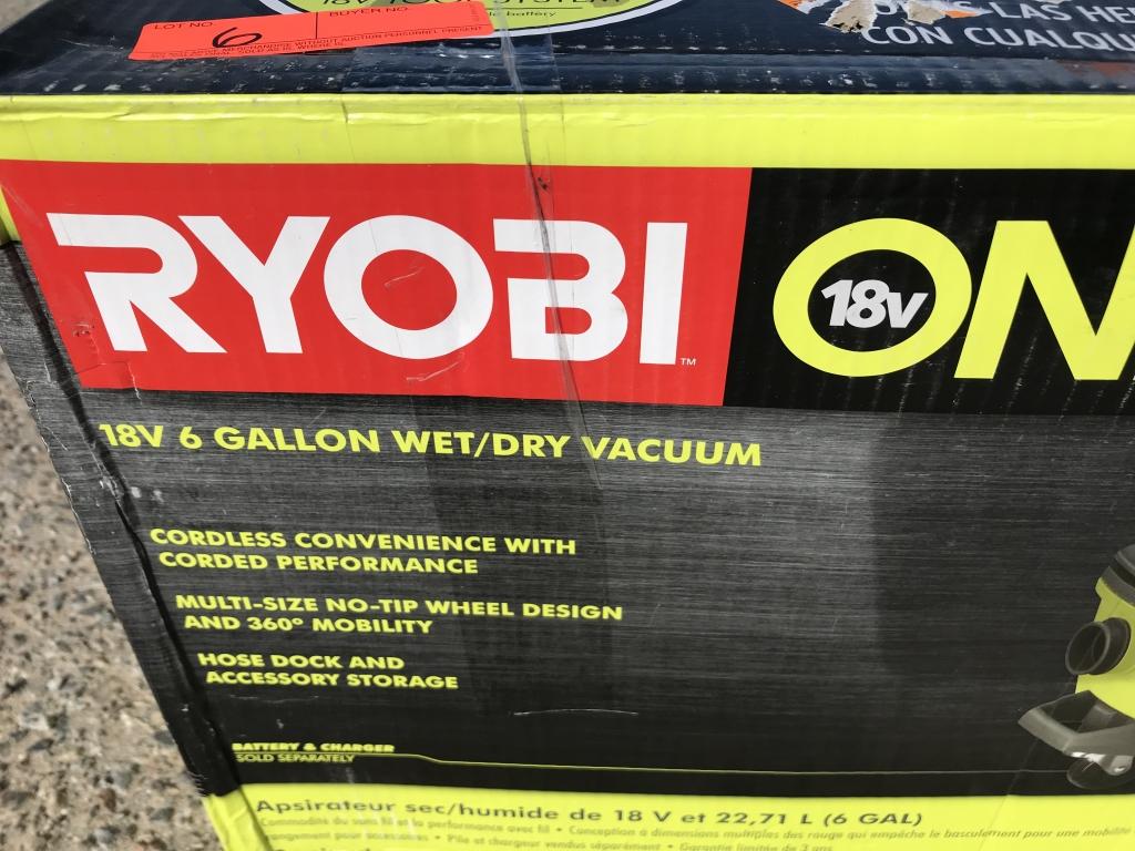 Ryobi 18V 6 GAL Wet / Dry Vacuum