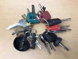 (24)pcs - Assorted Heavy Equipment Keys