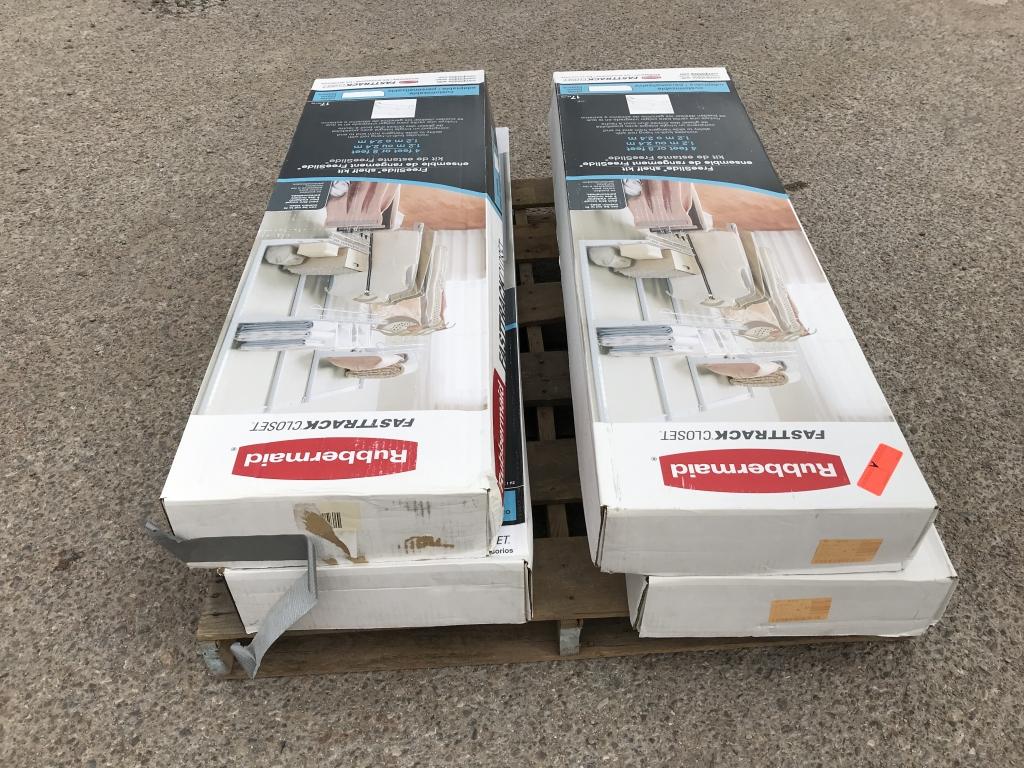 (4)pcs Rubbermaid Closet System