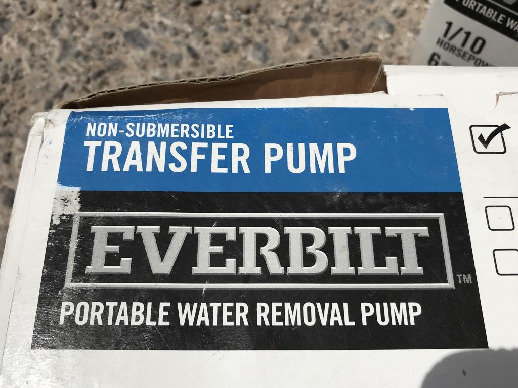 (4)pcs Everbilt 1/10HP Transfer Pumps