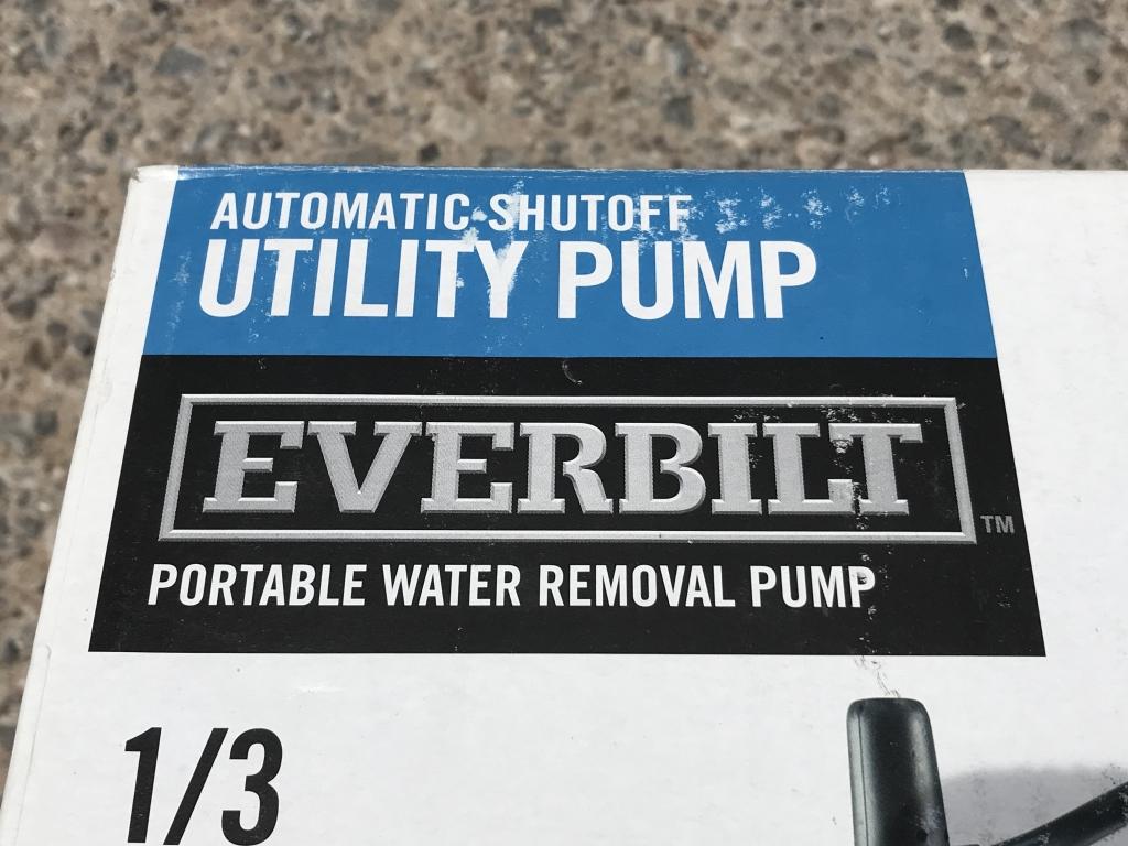 (2)pcs Everbilt 1/3HP Utility Pumps