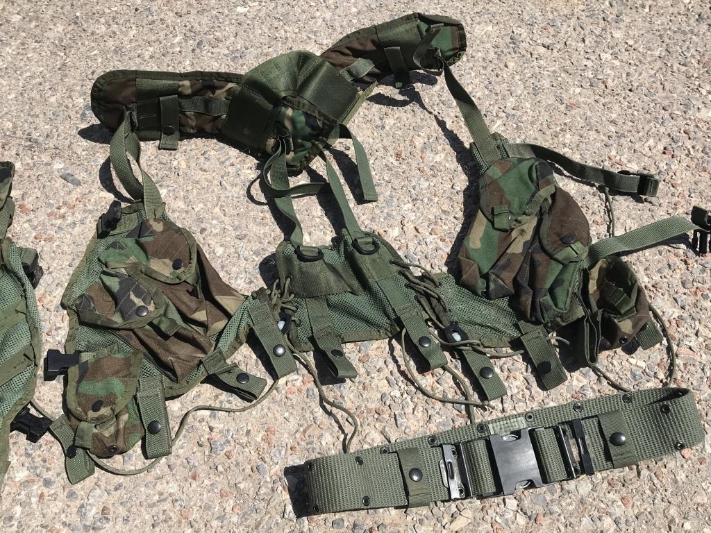 (8)pc Military Tactical Vest / Belt
