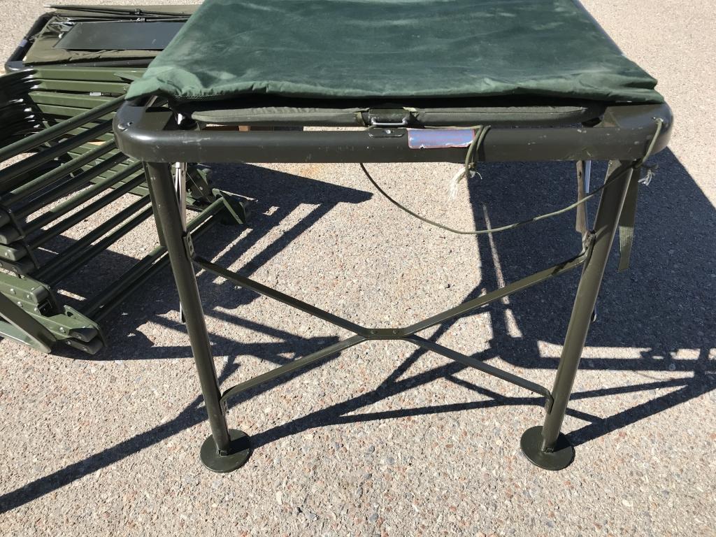 (2) Military Folding Beds and Folding Stands
