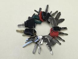 (24)pcs - Assorted Heavy Equipment Keys