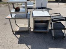 Restaurant Tables, Refrigerated Cabinet, Cart