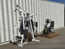(2)pcs - Gold's Cycle Trainer, Weight Machine