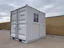 2023 9FT Storage Container w/ Locking Doors,Window