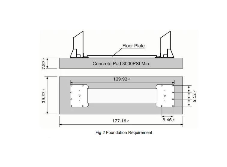 UNUSED 10,000 LB Capacity Two-Post Vehicle Lift