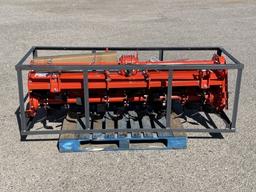 UNUSED Tractor PTO 72" Ground Tiller by Mower King