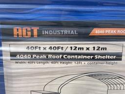 UNUSED 40FT x 40FT x 12FT Roof Dome Shelter