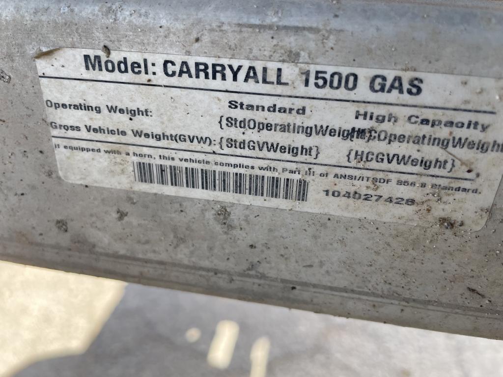 Club Car Gas Carryall 1500 4x4 Utility Vehicle Gas