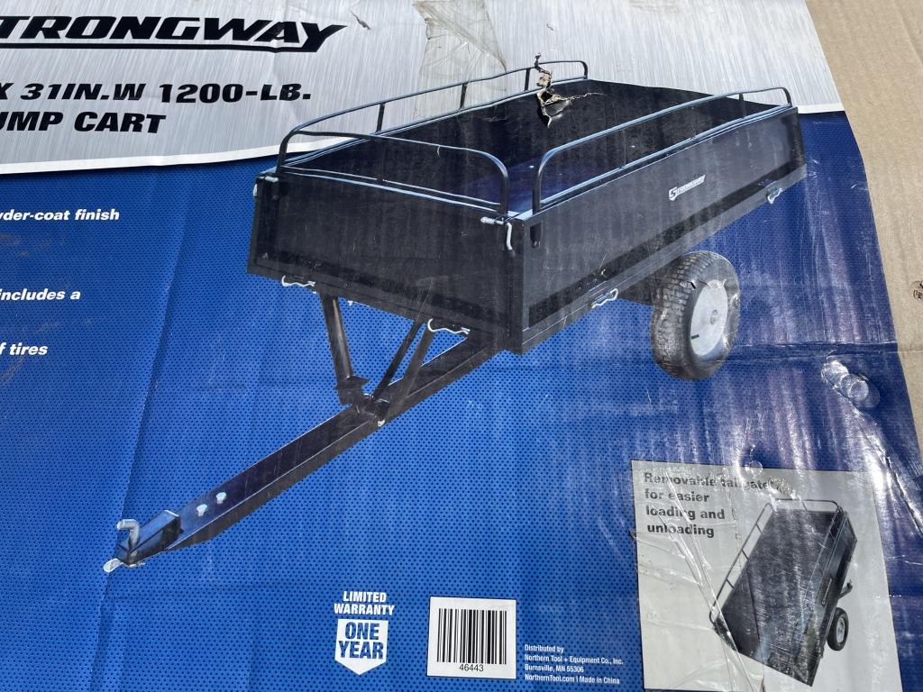 NT Surplus- Strongway 60"x31" Steel Dump Cart