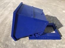 UNUSED 1cu yard Forklift/Skid-Steer Dumping Hopper