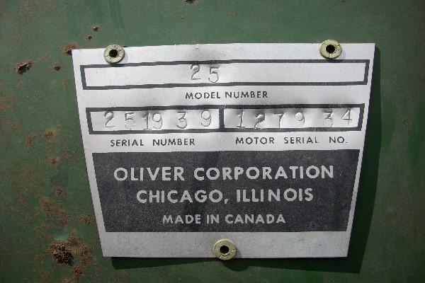 Oliver 25 Combine