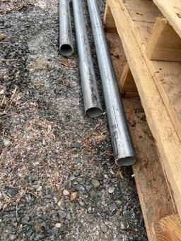 3 OF 20 FT STEEL PIPES WITH 2 INCH BORE