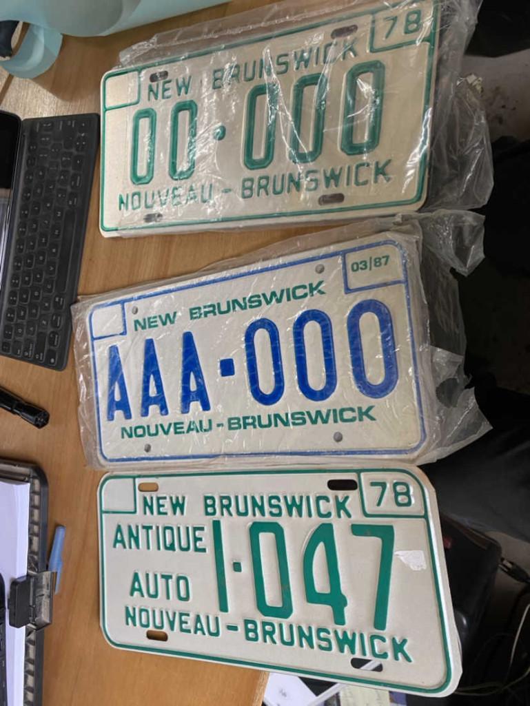 3 SAMPLE PLATES --- 2 OF 1978 + 1 OF 1987