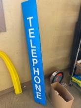 5 FT TELEPHONE SIGN