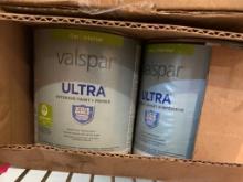 4 CANS OF VALSPAR PAINT / PRIMER