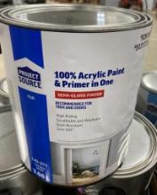 4 GALLONS OF TINTABLE WHITE DOORS & TRIM PAINT