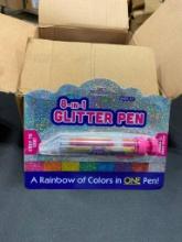 8 GLITTER PENS