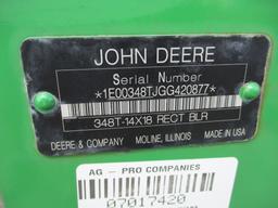 JOHN DEERE 348 SQ BALER