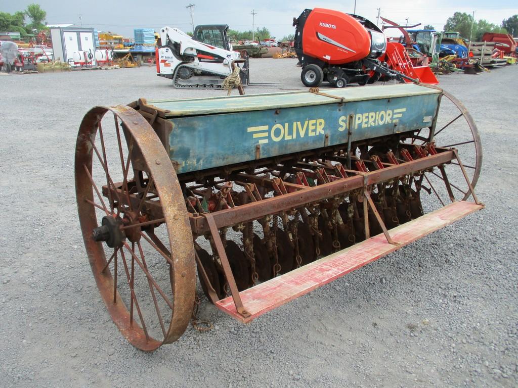 OLIVER STEEL WHEEL GRAIN DRILL