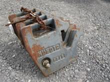 4) KUBOTA WEIGHTS