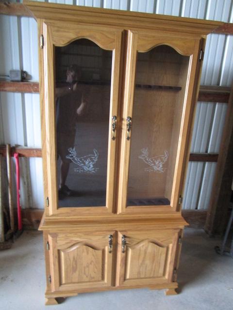 Oak Gun Cabinet