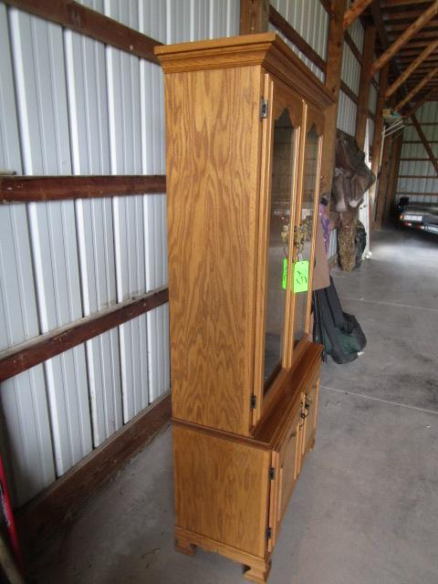 Oak Gun Cabinet