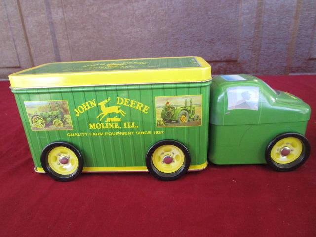 John Deere advertising tins