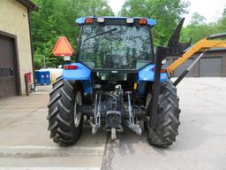 New Holland TS110 Tractor w/Alamo boom mower