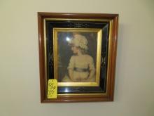 Framed Picture - Victorian Girl