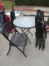 Outdoor Folding Table & 4 Chairs