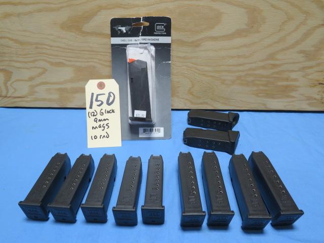 (12) Glock 9mm mags