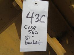 Case 580 Bucket - 81" Wide