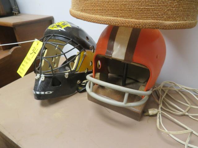 Browns Helmet Lamp & Hockey Helmet