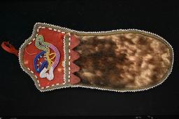 NAVAJO BEADED FUR POUCH!