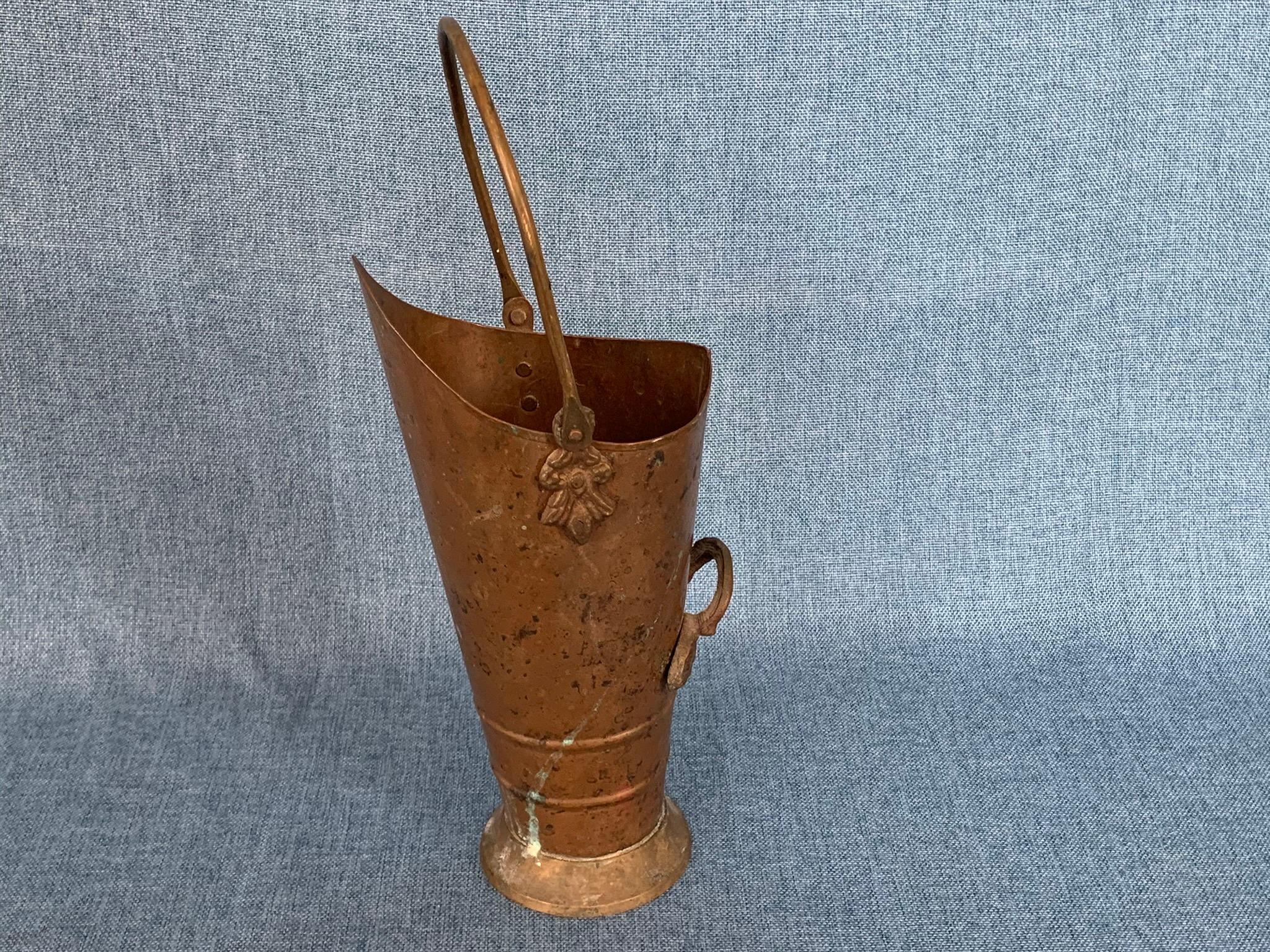 EARLY HANDLED COPPER VASE!