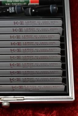 K & E LEROY LETTERING SET!