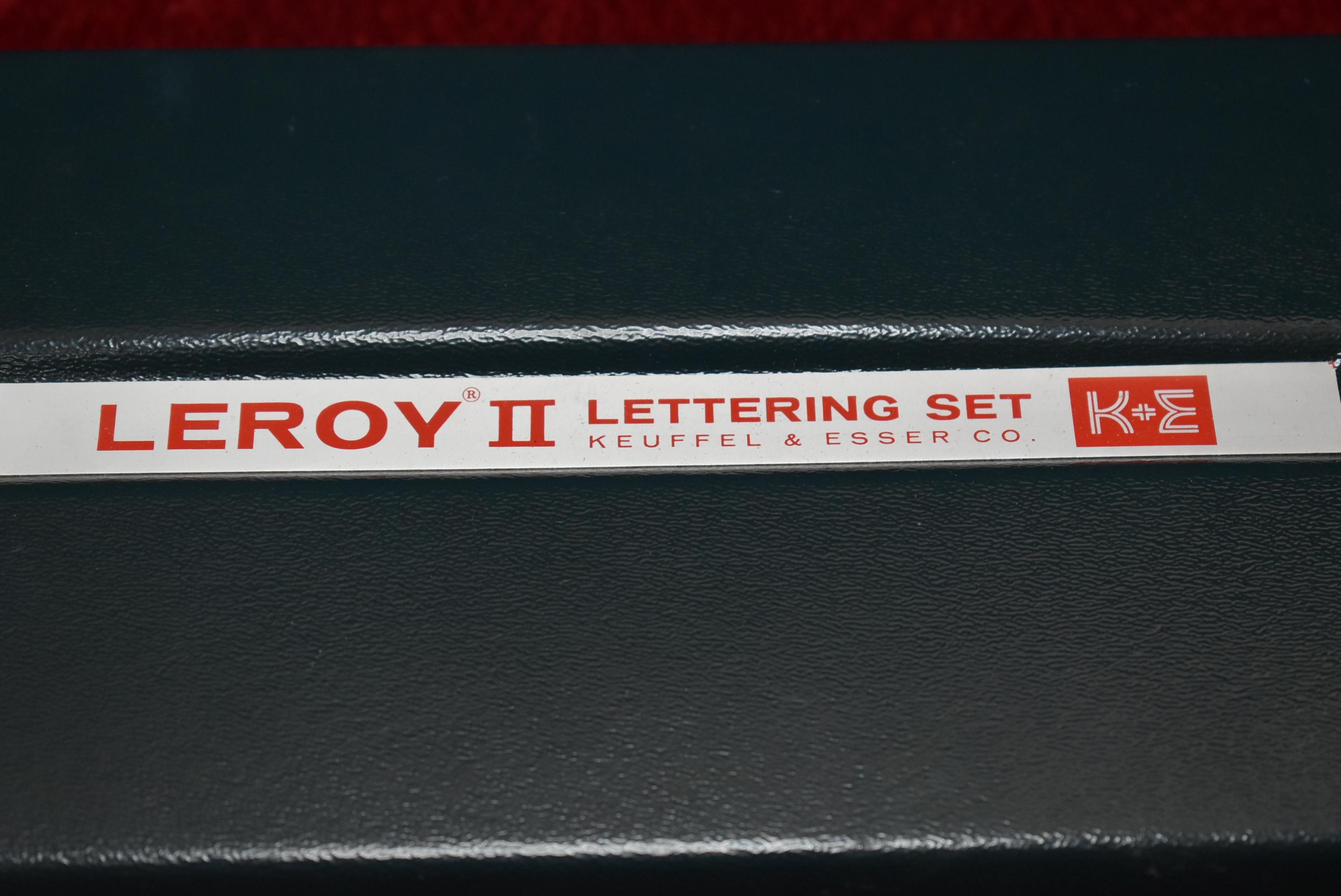 K & E LEROY LETTERING SET!