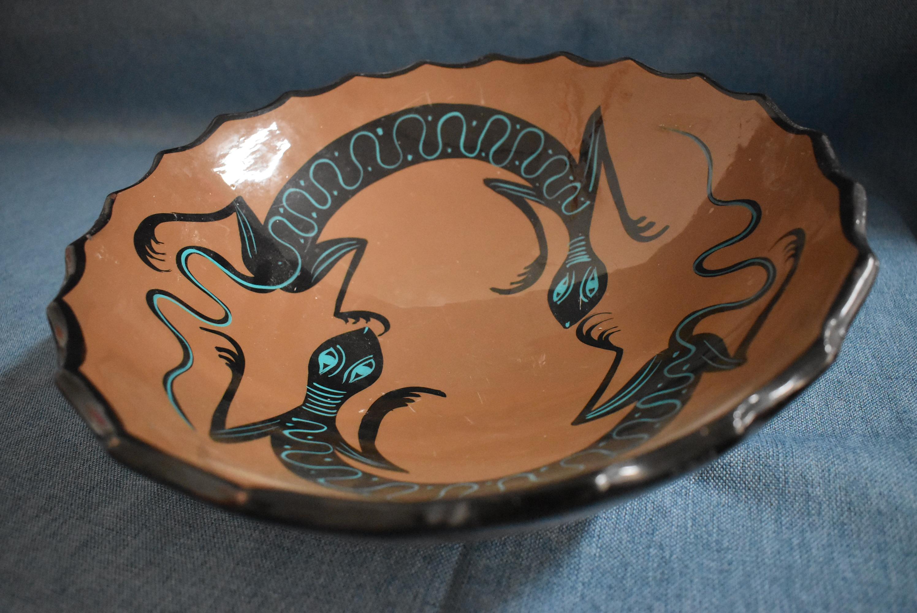 SOUTHWEST POTTERY 12 INCH BOWL!