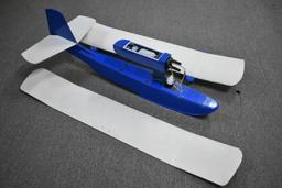 BI PLANE FLOAT PLANE NO ENGINE BLUE WHITE