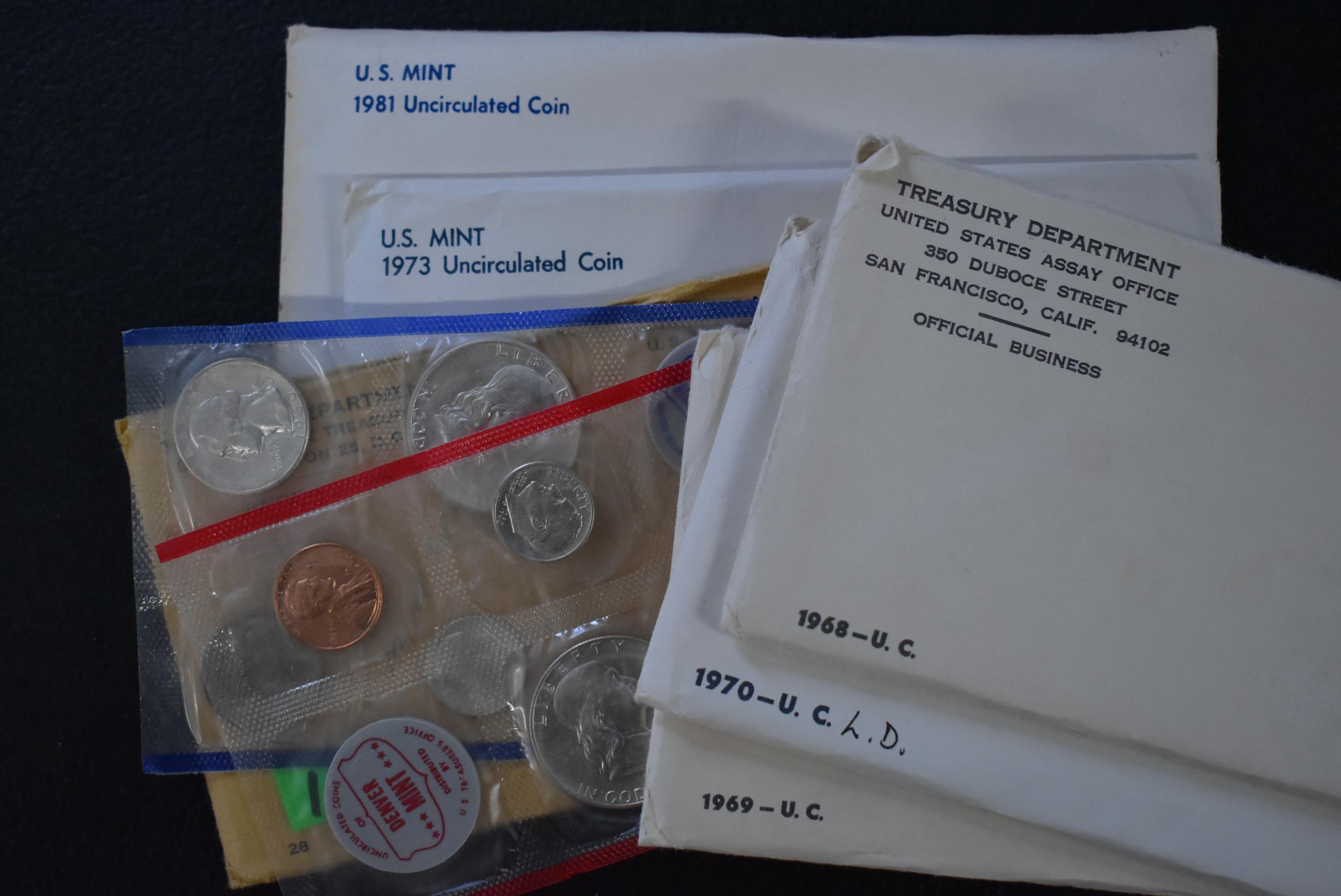 US MINT UNCIRCULATED COIN SETS!