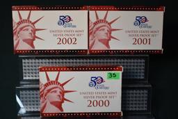 UNITED STATES MINT SILVER PROOF SETS!