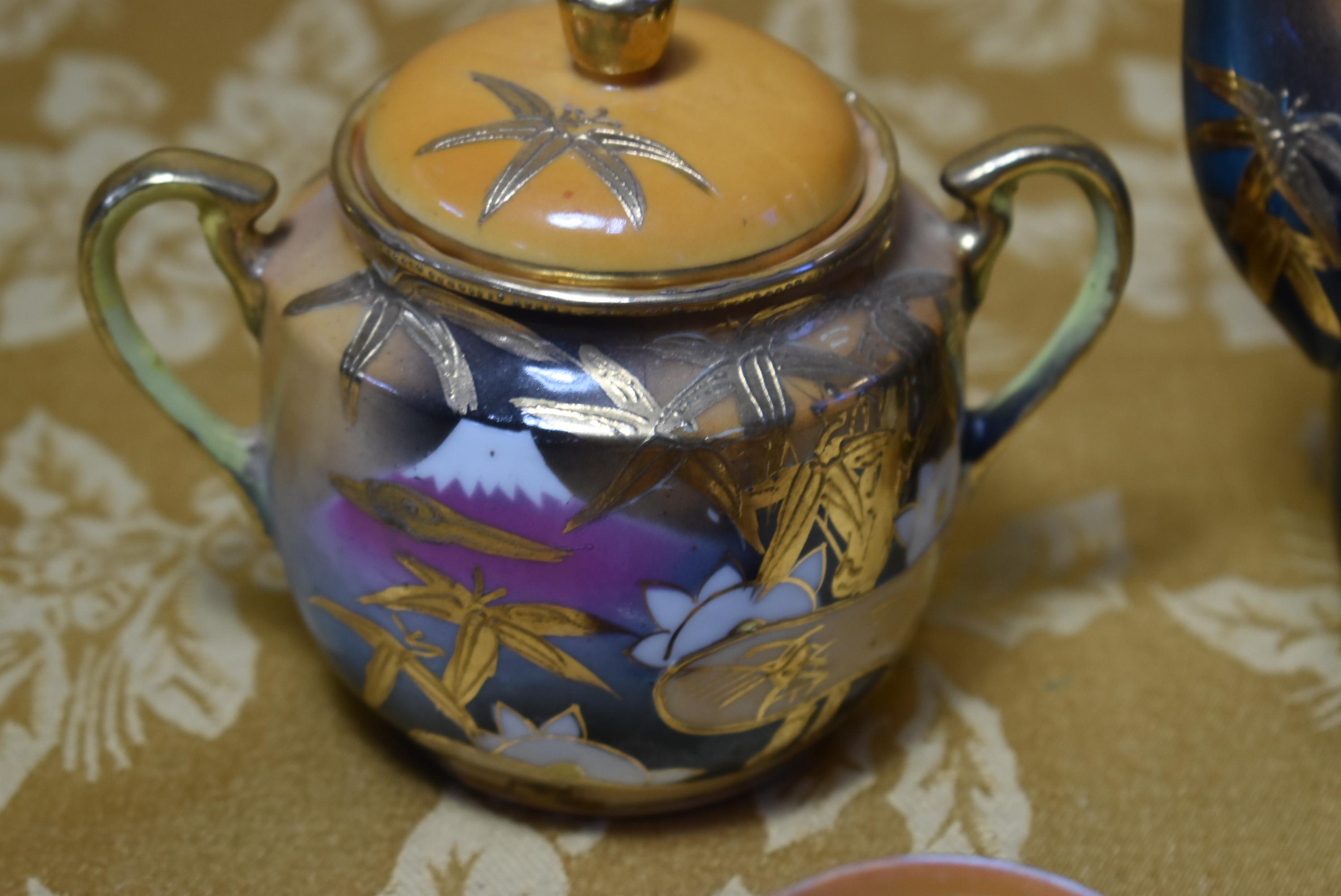 EARLY JAPANESE LUSTER TEA SET!!