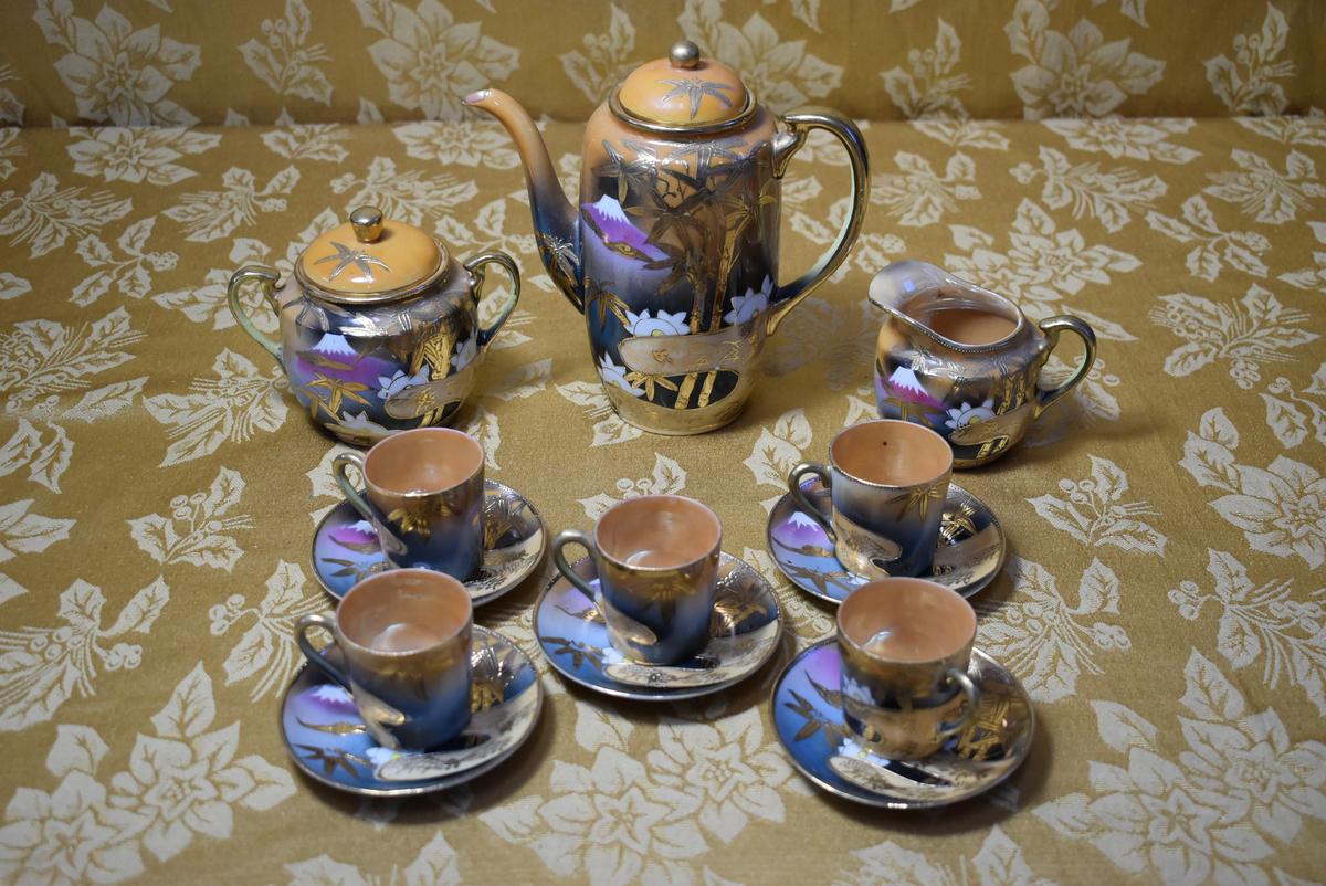 EARLY JAPANESE LUSTER TEA SET!!