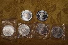 MIXED LOT 1 TROY OZ SILVER ROUNDS!