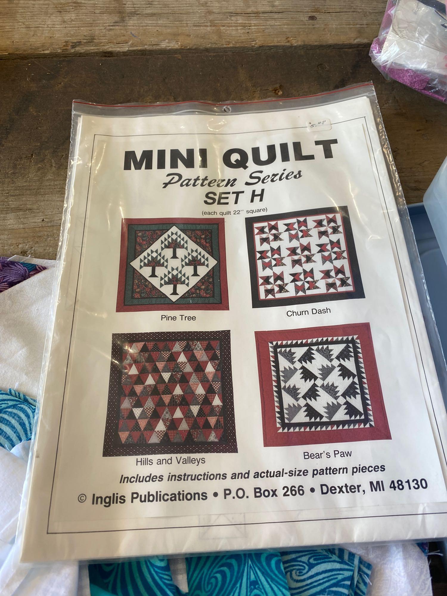 Quilting supplies